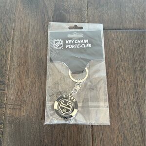 NHL Los Angeles Kings Black and Gold Keychain